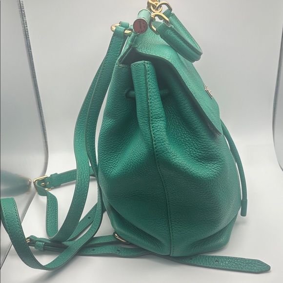 Dolce & Gabbana Sicily Leather Backpack in Rare Green, good used condition - Picture 6 of 16